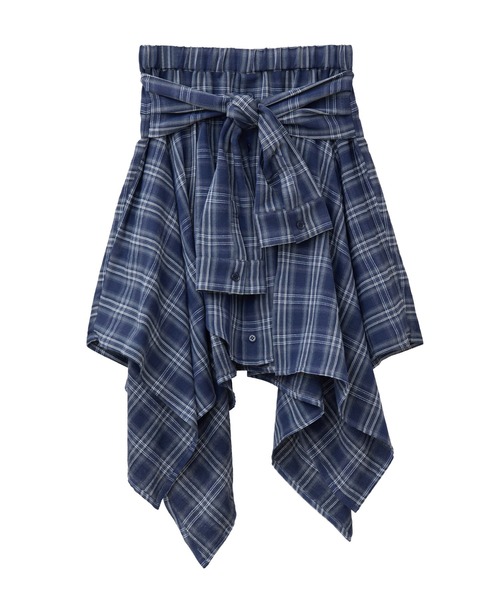 CANDY STRIPPER | CHECK SHIRT WRAP スカート - Buyee, an Online