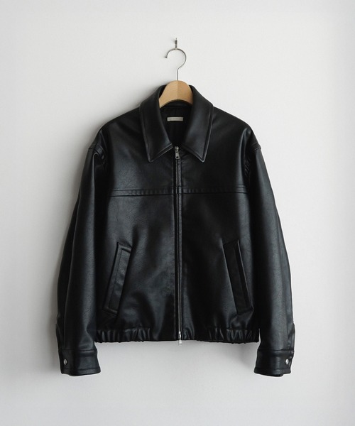 WYM LIDNM | ARTIFICIAL GRAIN / FAUX SUEDE ZIP BLOUSON - Buyee, an