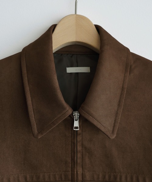 WYM LIDNM | ARTIFICIAL GRAIN / FAUX SUEDE ZIP BLOUSON - Buyee, an