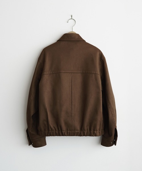 WYM LIDNM | ARTIFICIAL GRAIN / FAUX SUEDE ZIP BLOUSON - Buyee, an