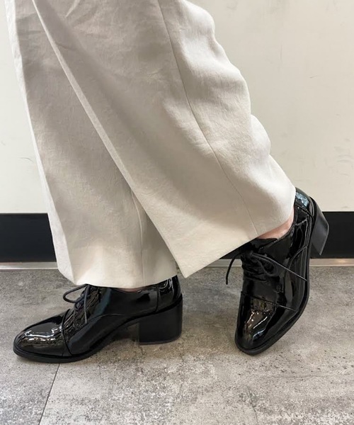 JeffreyCampbellジェフリーキャンベル　エナメルレースアップシューズ エナメルレースアップシューズ Jeffrey Campbell│Jeffrey