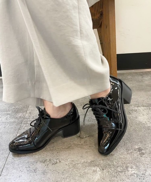 JEFFREY CAMPBELL | エナメルレースアップシューズ - Buyee, an