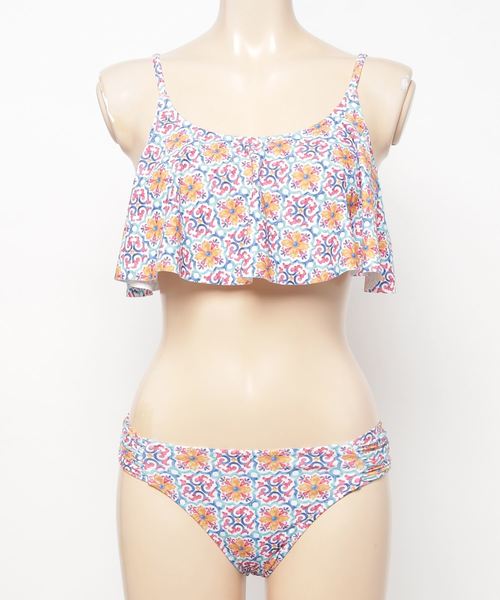 エスニックタイル柄フレアトップビキニ セットアップ 水着 ビキニ フリル Buyee An Online Proxy Shopping Service Shop At Zozotown Bot Online