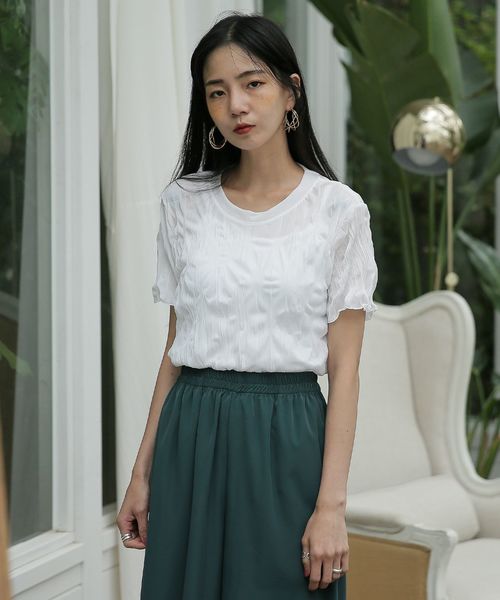 Une Mansion しわ加工総絞りtシャツ Buyee An Online Proxy Shopping Service Shop At Zozotown Bot Online