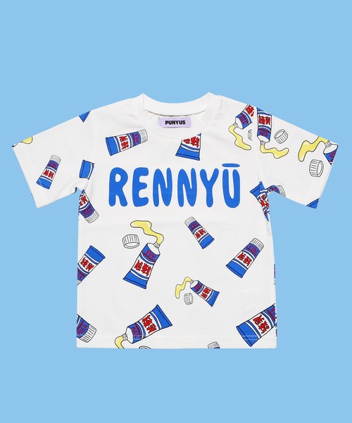 PUNYUS | ☆キッズサイズ☆フード総柄Tシャツ（サイズ90～140