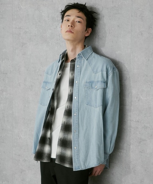 G.O.C ファッション soerte オーバーサイズデニムウエスタン