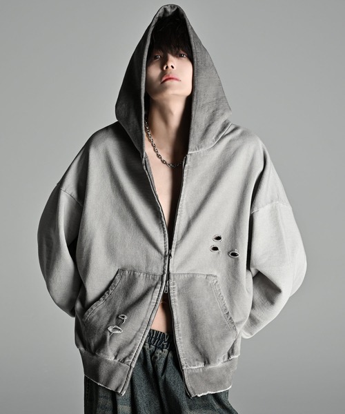 サイケアウツ 90s ヴィンテージ　パーカー ADRER | vintage make design heavy weight W zip parker