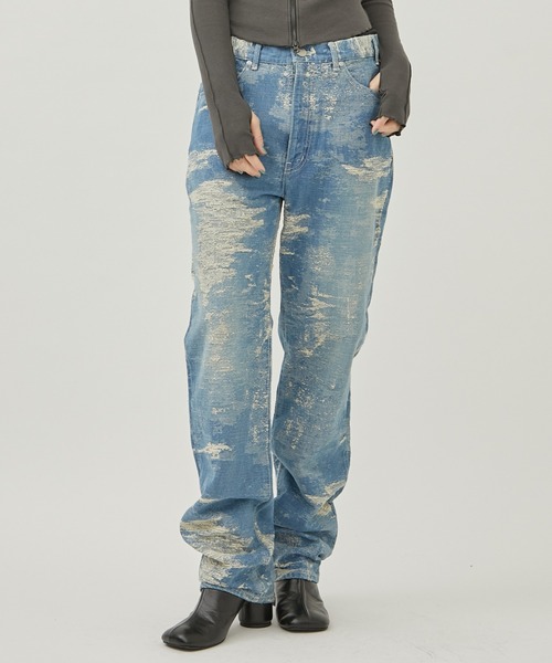 25SS TAAKK エンブロイダリー デニムパンツ 1 ターク TAAKK | TAAKK