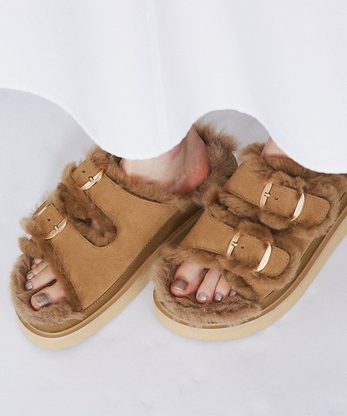 MOHI | 【MOHI／モヒ】 ファーサンダル - Buyee, an Online