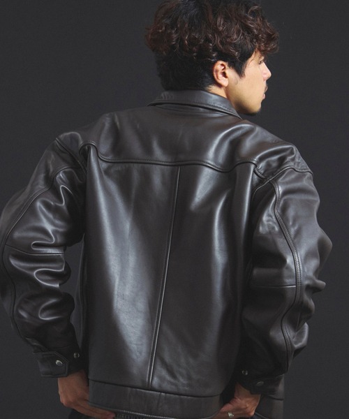 【完売品】SKOOKUM.JE LAMB LEATHER ZIP JACKET SKOOKUM | SKOOKUM.JE LAMB LEATHER ZIP JACKET - Buyee, an Online