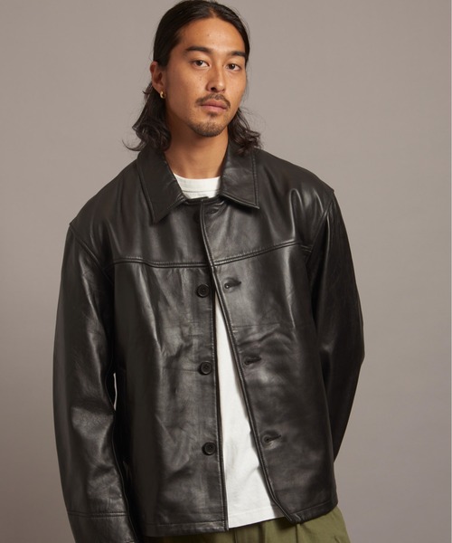 マ*サ様 SKOOKUM.JE LAMB LEATHER CAR COAT SKOOKUM | SKOOKUM.JE LAMB LEATHER CAR COAT - Buyee, an