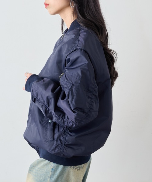 T*君様 MA-1 フライトジャケット ネイビー　短丈 UNITED ATHLE | 日本テレビ『嗚呼!!みんなの動物園』にて相葉 雅紀さん