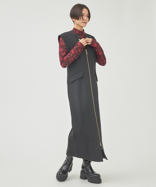 EBONY | 【EBONY/エボニー】ジップロングドレス - Buyee, an