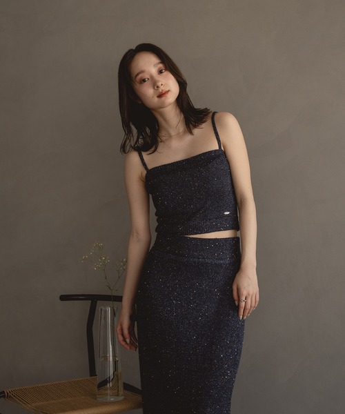 mideal】spangle bustier （MIDEAL | spangle bustier