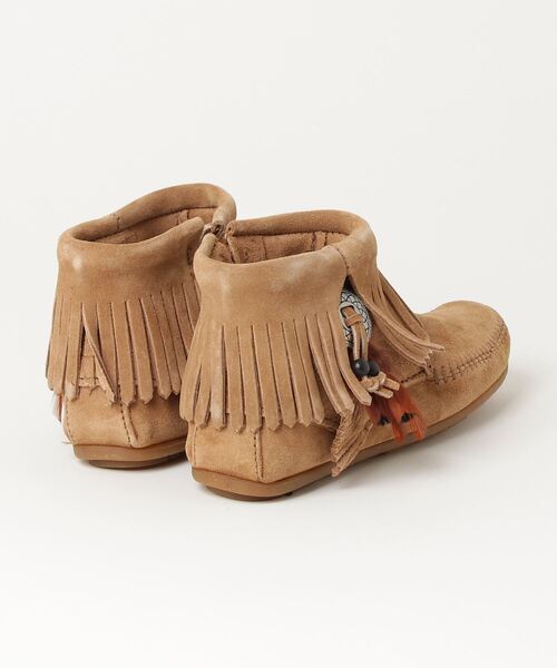 ミネトンカ MINETONKA 新品24.0㎝ ブラウン フリンジショート