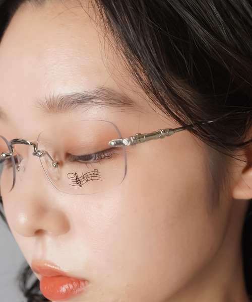 SPINNS | リムレスメガネ/フレームレスメガネ/絵柄プリント/ドリーム