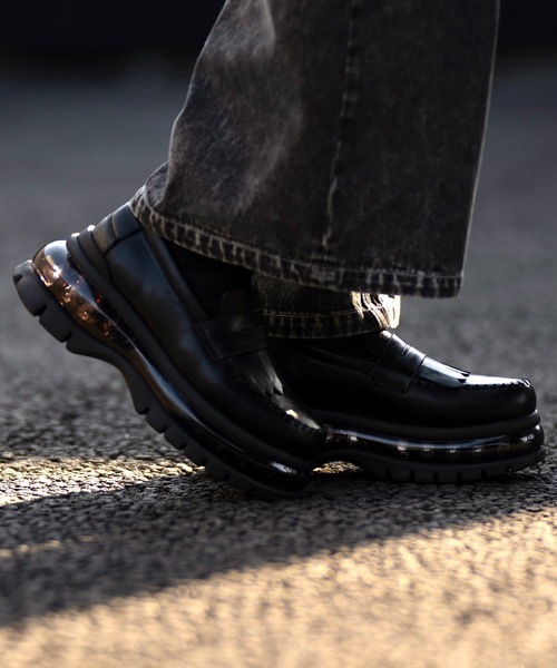 め*ん様 クレイル Air Cushion High Sole Loafers CLEL】Air Cushion High Sole Loafers/Derby Shoes / エアー