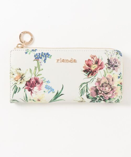 Rienda Rienda リエンダ Basic Flower Pt L字 Round Wallet Buyee Layanan Belanja Online Belanja Di Zozotown