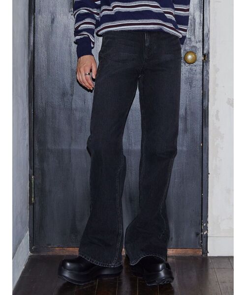 パンツ VEQUM BLACK FULL FLARE JEANS VEQUM（VEQUM）の「【VEQUM】BECK FULL FLARE JEANS（デニム