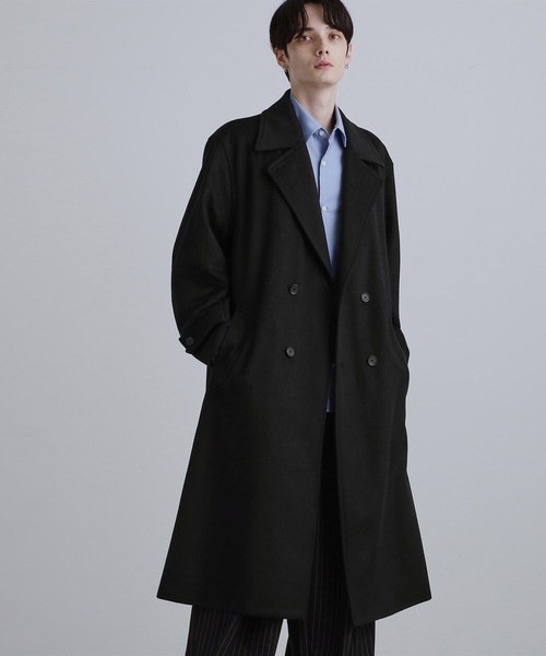 SUZUKI TAKAYUKI | stand-fall-collar coat - Buyee, an Online Proxy