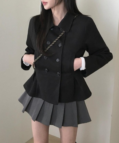 SEMPLICE | ダブルブレストショートコート- Buyee日本代购服务| 于