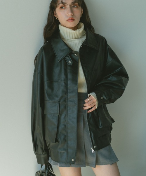 LAGUA GEM VARIOUS SWITCHING ジャケット LAGUA GEM | VINTAGE OVER FAUX ムートン (ジャケット ) |SHEL