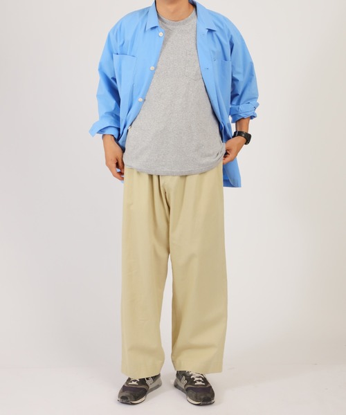 1CHAKU. | カジュアル麻混ワイドパンツ - Buyee, an Online