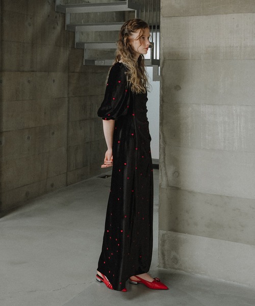 ET.UNIVER | Sweetheart velour dress - Buyee, an Online Proxy