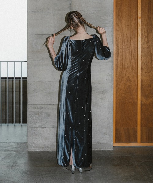 ET.UNIVER | Sweetheart velour dress - Buyee, an Online Proxy