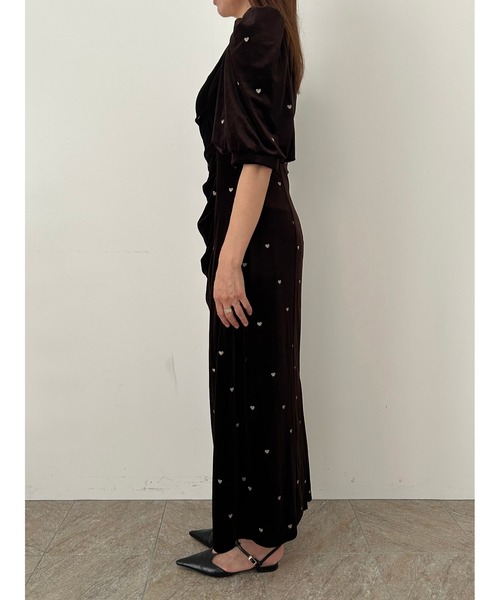 ET.UNIVER | Sweetheart velour dress - Buyee, an Online Proxy