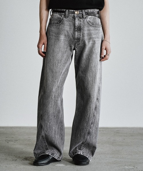 WYM LIDNM | VINTAGE WASHED CURVED DENIM - Buyee, an Online Proxy