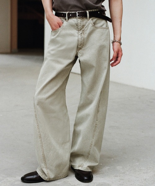 WYM LIDNM | VINTAGE WASHED CURVED DENIM - Buyee, an Online Proxy
