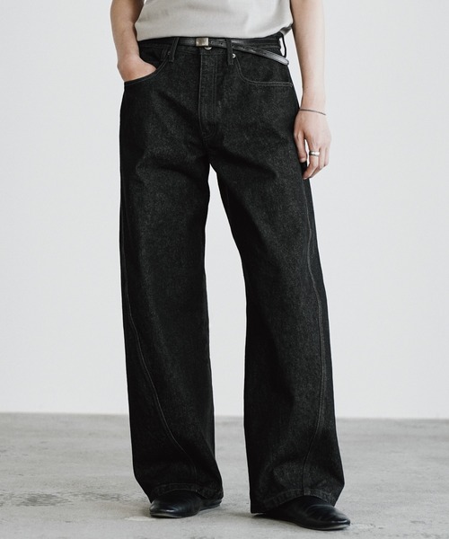 WYM LIDNM | VINTAGE WASHED CURVED DENIM - Buyee, an Online Proxy
