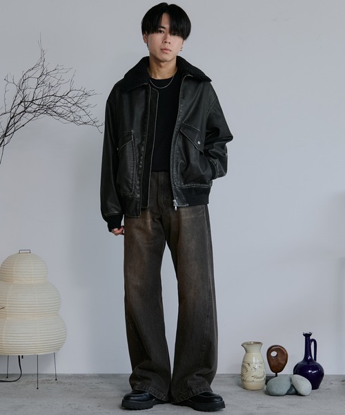 WYM LIDNM | VINTAGE WASHED CURVED DENIM - Buyee, an Online Proxy