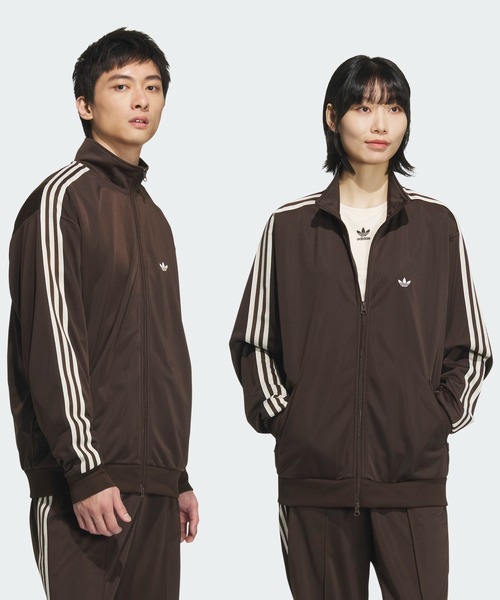 新品 adidas ブラウン トラックジャケット ベッケンバウアー