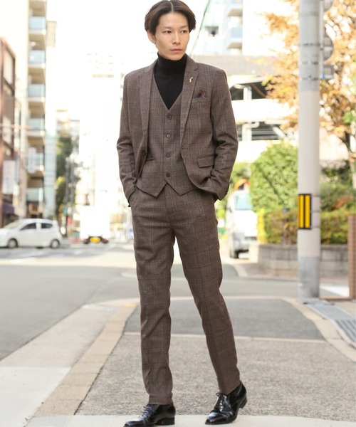 CLOUDSTYLE | 【Cloudstyle】グレンチェック スリーピース チェック柄