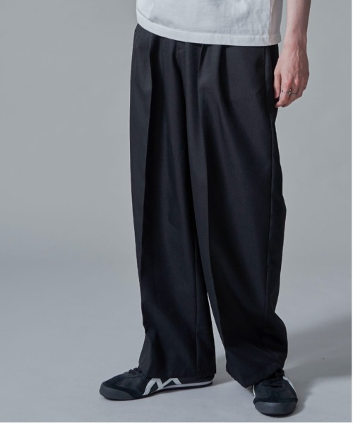 CTHY ウールライクセンターシームサルエルパンツ ブラック M CTHY ウールライクセンターシームサルエルパンツ ブラック M