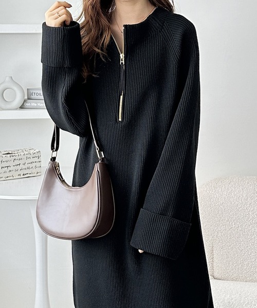 M DOLLY | *M DOLLY original* shirt docking check block dress