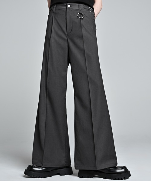 LAD MUSICIAN | WOOL GABARDINE FRONT VENTS PANTS - Buyee日本代購