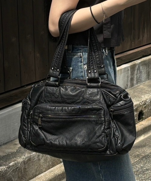 【Chikashitsu +】leather pocketshoulderbag 大阪店WEB限定受注制【Chikashitsu +】leather pocket shoulder
