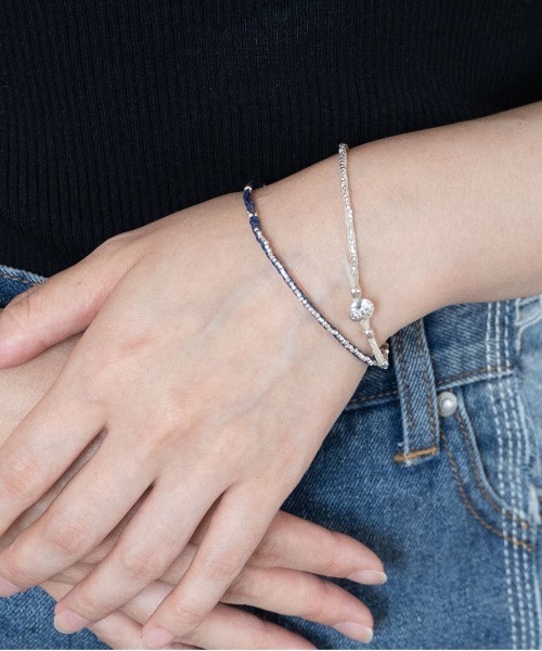 【希少・美品】amp japan × MR.OLIVE 三連ブレスレット Triple Part Beads -Mix-(ビーズ ブレスレット)（ブレスレット