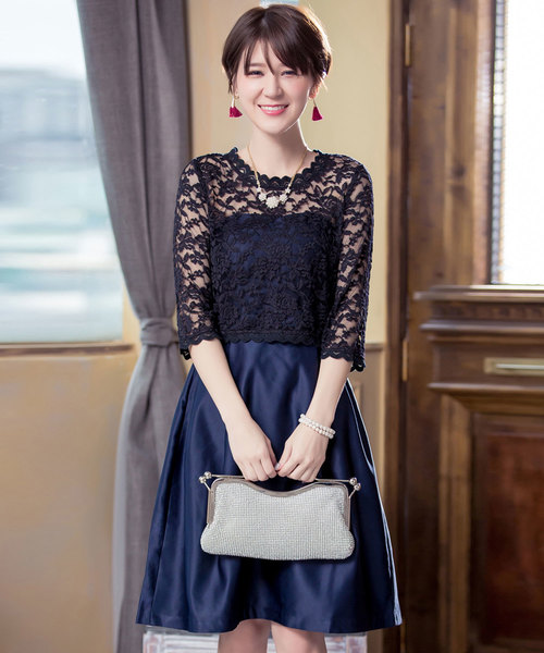 Dress Star 結婚式ワンピースレース7分袖ドレス Buyee An Online Proxy Shopping Service Shop At Zozotown Bot Online