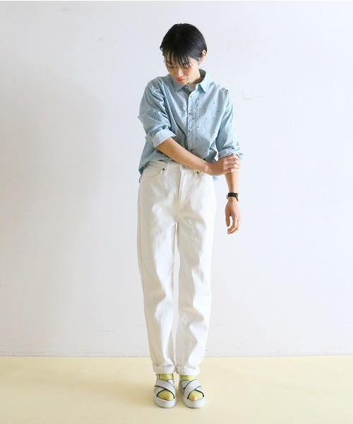 Fil De Fer ホワイトデニム テーパードパンツ Buyee An Online Proxy Shopping Service Shop At Zozotown Bot Online