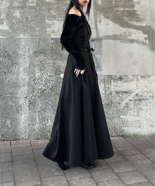 LVEU. コルセットチュールワンピース LVEU.】コルセットチュール