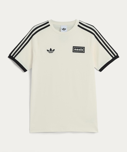 adidas oasis Tシャツ Lサイズ クリーム ADIDAS OASIS TOUR 3 STRIPE T-SHIRT CREAM WHITE Sizes