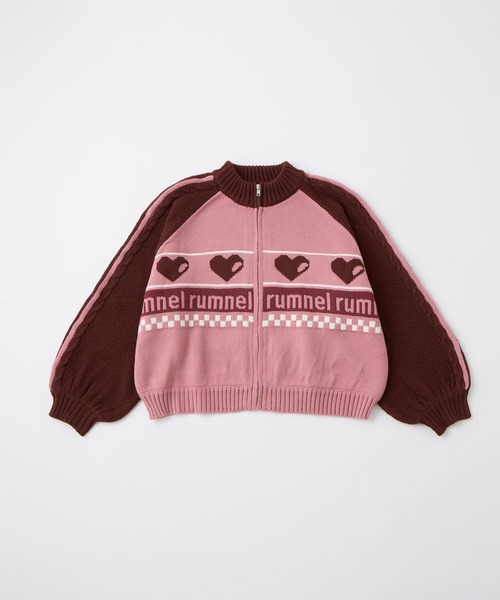 rumnel: ニットブルゾン RUMNEL: | ハートジップニットブルゾン / heart zip knit blouson