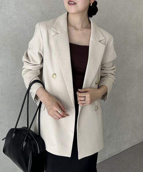 OLUN サイドボタンシャギーコート OLUN（オルン）の「loose 2way boa