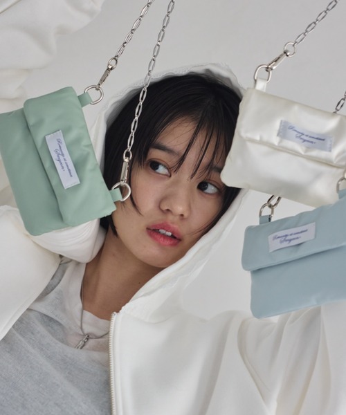 Smyeon ショルダーバッグ Soft embroidery shoulder bag/ソフトタッチ刺繍ショルダー