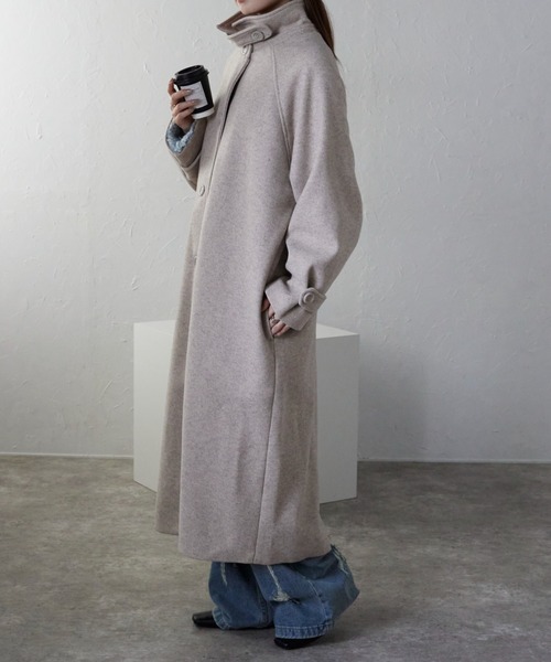 AP RETRO | ステンカラーコート/スタンドカラーロングコート - Buyee