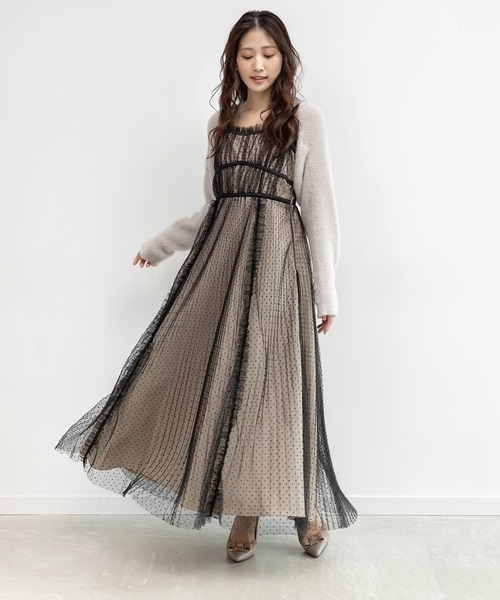 RANDA | ゴールドパーツニットドッキングブーツ - Buyee, an